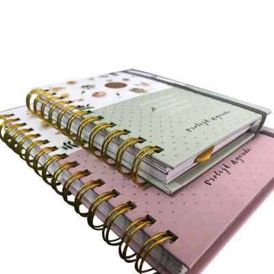 Personalized design cheap hardcover wire bound book printing